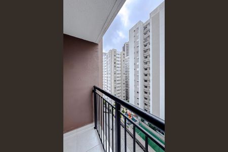 Varanda da Sala de apartamento para alugar com 1 quarto, 27m² em Brás, São Paulo