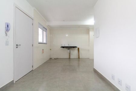 Sala, Cozinha e área de serviço de apartamento para alugar com 1 quarto, 37m² em Vila Matilde, São Paulo
