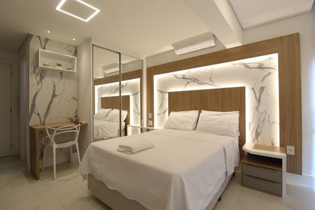 Sala/Quarto de kitnet/studio para alugar com 1 quarto, 27m² em Indianópolis, São Paulo