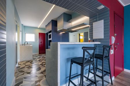 Sala/Cozinha de apartamento para alugar com 3 quartos, 100m² em Pinheiros, São Paulo