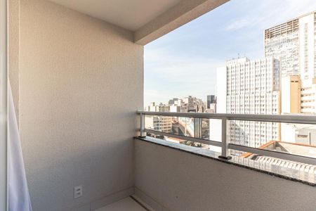 Varanda da Sala de apartamento para alugar com 1 quarto, 29m² em Centro Histórico de São Paulo, São Paulo