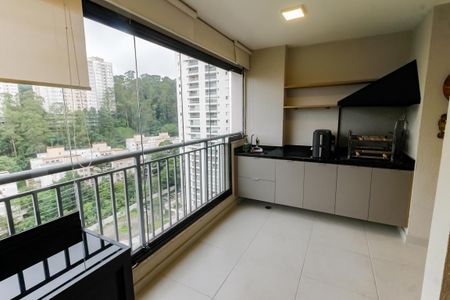 Varanda gourmet de apartamento à venda com 2 quartos, 76m² em Vila Andrade, São Paulo