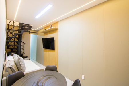 Sala de apartamento à venda com 2 quartos, 84m² em Vila Helena, Santo André