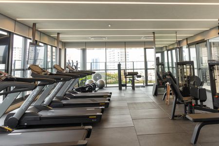 Apartamento para alugar com 41m², 1 quarto e 1 vaga Apartamento para alugar com 41m², 1 quarto e 1 vagaÁrea comum - Academia