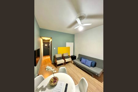 Sala de apartamento à venda com 1 quarto, 36m² em Copacabana, Rio de Janeiro