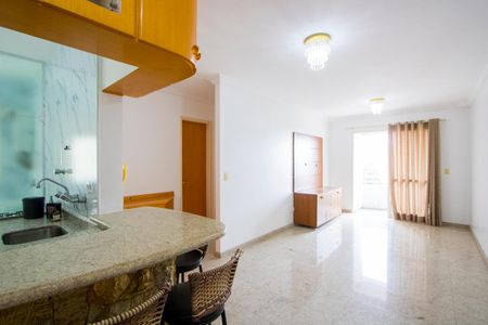 Sala de apartamento para alugar com 1 quarto, 60m² em Jardim, Santo André