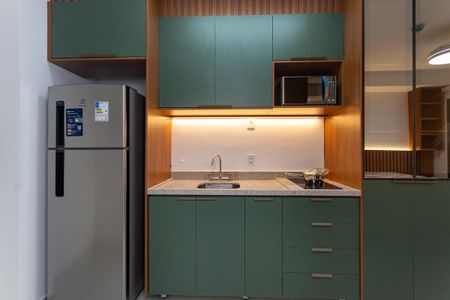 Apartamento para alugar com 25m², 1 quarto e sem vagaCozinha Americana