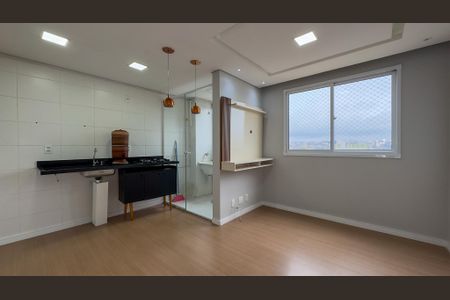 Sala, Cozinha e Área de Serviço de apartamento para alugar com 2 quartos, 40m² em Jardim Germania, São Paulo