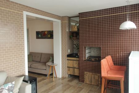 Varanda da Sala de apartamento para alugar com 3 quartos, 90m² em Pompéia, Santos