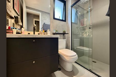 Banheiro Social de apartamento para alugar com 3 quartos, 94m² em Vila Cordeiro, São Paulo