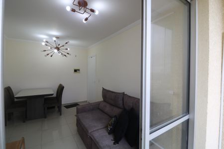 Varanda da Sala de apartamento para alugar com 2 quartos, 45m² em Jardim Adutora, São Paulo