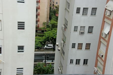 Vista da Sala de apartamento para alugar com 1 quarto, 60m² em Gonzaga, Santos