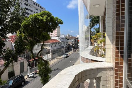 Varanda da Sala de apartamento para alugar com 3 quartos, 183m² em Gonzaga, Santos