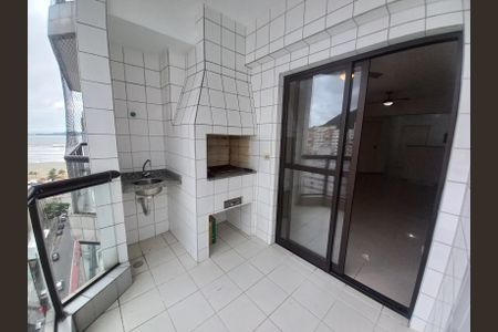 Varanda da Sala de apartamento para alugar com 3 quartos, 90m² em Itararé, São Vicente