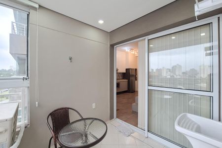varanda do Quarto de kitnet/studio para alugar com 1 quarto, 36m² em Jardim do Mar, São Bernardo do Campo