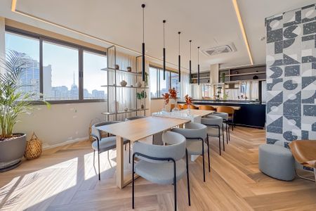 Studio à venda com 34m², 1 quarto e sem vaga Studio à venda com 34m², 1 quarto e sem vagaSalão de Festas