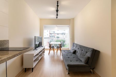 Sala de apartamento para alugar com 1 quarto, 32m² em Liberdade, São Paulo