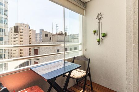 Varanda da Sala de apartamento para alugar com 1 quarto, 35m² em Campos Elíseos, São Paulo
