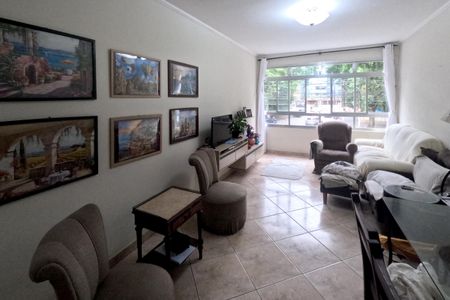 Sala de estar e jantar de apartamento para alugar com 2 quartos, 100m² em José Menino, Santos