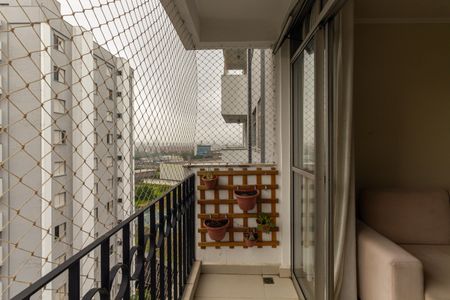 Varanda da Sala de apartamento à venda com 2 quartos, 64m² em Tatuapé, São Paulo