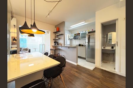 Apartamento para alugar com 54m², 1 quarto e 2 vagasSala