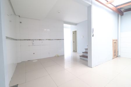 Cozinha - Sala de casa de condomínio à venda com 2 quartos, 110m² em Canudos, Novo Hamburgo