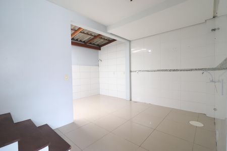 Cozinha - Sala de casa de condomínio à venda com 2 quartos, 110m² em Canudos, Novo Hamburgo
