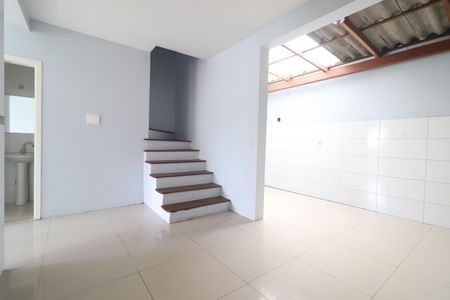 Cozinha - Sala de casa de condomínio à venda com 2 quartos, 110m² em Canudos, Novo Hamburgo