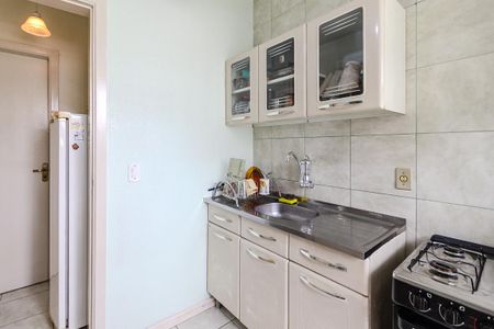 Cozinha de kitnet/studio para alugar com 1 quarto, 35m² em Cristal, Porto Alegre