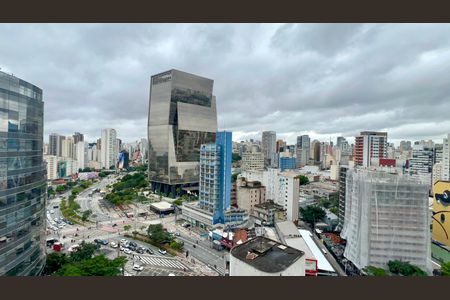 Vista da Sacada de kitnet/studio à venda com 1 quarto, 25m² em Pinheiros, São Paulo