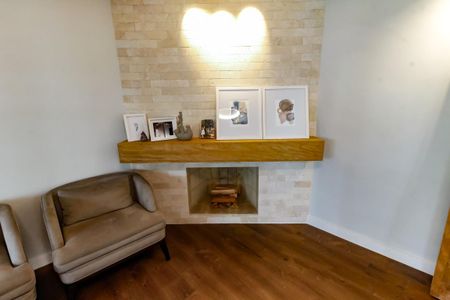 Detalhe - Sala 1 (Lareira) de apartamento à venda com 3 quartos, 250m² em Jardim Fonte do Morumbi, São Paulo