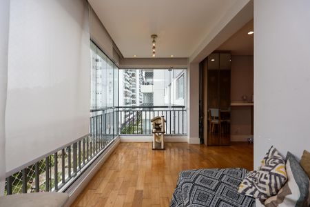 Varanda da Sala de apartamento para alugar com 3 quartos, 87m² em Jardim Caboré, São Paulo