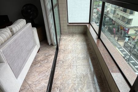 Varanda da Sala de apartamento para alugar com 4 quartos, 196m² em Aparecida, Santos