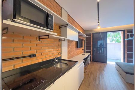 Cozinha de kitnet/studio para alugar com 1 quarto, 20m² em Vila Mariana, São Paulo