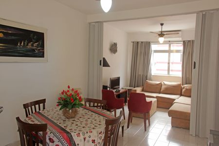 Sala de apartamento para alugar com 1 quarto, 64m² em Gonzaga, Santos