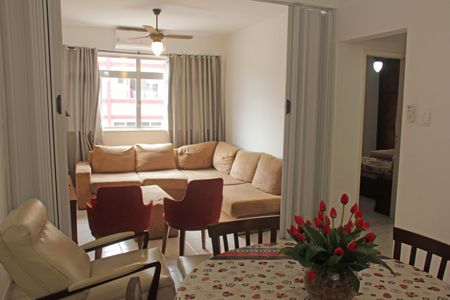 Sala de apartamento para alugar com 1 quarto, 64m² em Gonzaga, Santos