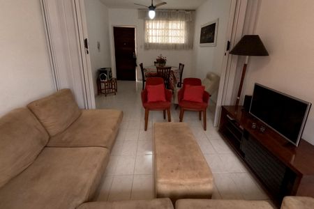Sala de apartamento para alugar com 1 quarto, 64m² em Gonzaga, Santos