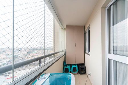 Varanda da Sala de apartamento à venda com 3 quartos, 69m² em Vila Humaita, Santo André