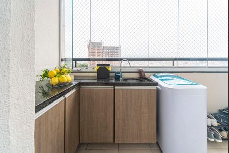 Varanda da Sala de apartamento à venda com 3 quartos, 69m² em Vila Humaita, Santo André