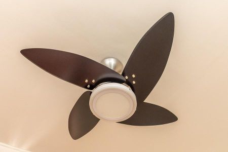 Detalhe sala-Ventilador de apartamento para alugar com 3 quartos, 80m² em Jardim Sao Domingos, Americana