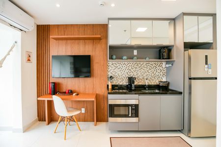 Studio - Quarto e Cozinha de apartamento para alugar com 1 quarto, 25m² em Butantã, São Paulo