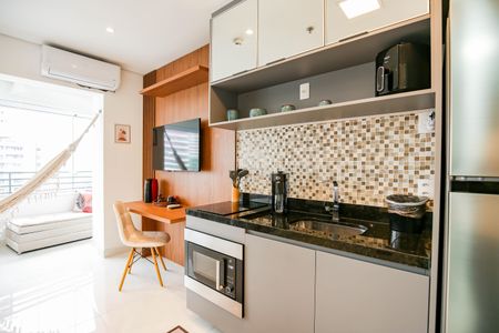 Studio - Quarto e Cozinha de apartamento para alugar com 1 quarto, 25m² em Butantã, São Paulo
