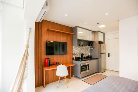 Apartamento para alugar com 25m², 1 quarto e sem vagaStudio - Quarto e Cozinha
