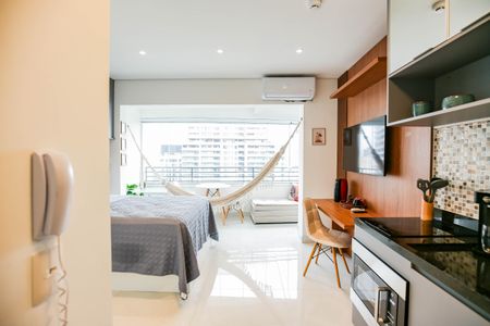 Studio - Quarto e Cozinha de apartamento para alugar com 1 quarto, 25m² em Butantã, São Paulo