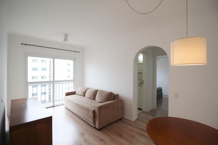 Sala de apartamento para alugar com 1 quarto, 48m² em Indianópolis, São Paulo