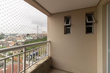 Varanda da Sala de apartamento à venda com 3 quartos, 65m² em Vila Caraguata, São Paulo