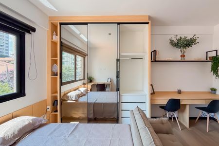 Studio à venda com 25m², 1 quarto e sem vagaArmários