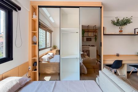 Studio à venda com 25m², 1 quarto e sem vagaArmários