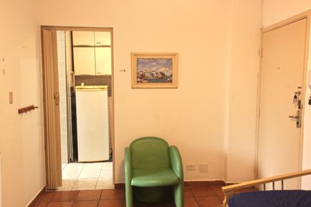 Sala de apartamento para alugar com 1 quarto, 34m² em Boqueirão, Santos