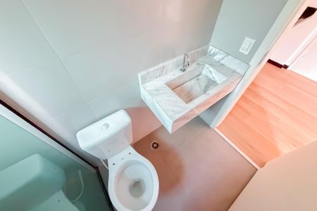 Banheiro de kitnet/studio à venda com 1 quarto, 25m² em Vila Mariana, São Paulo